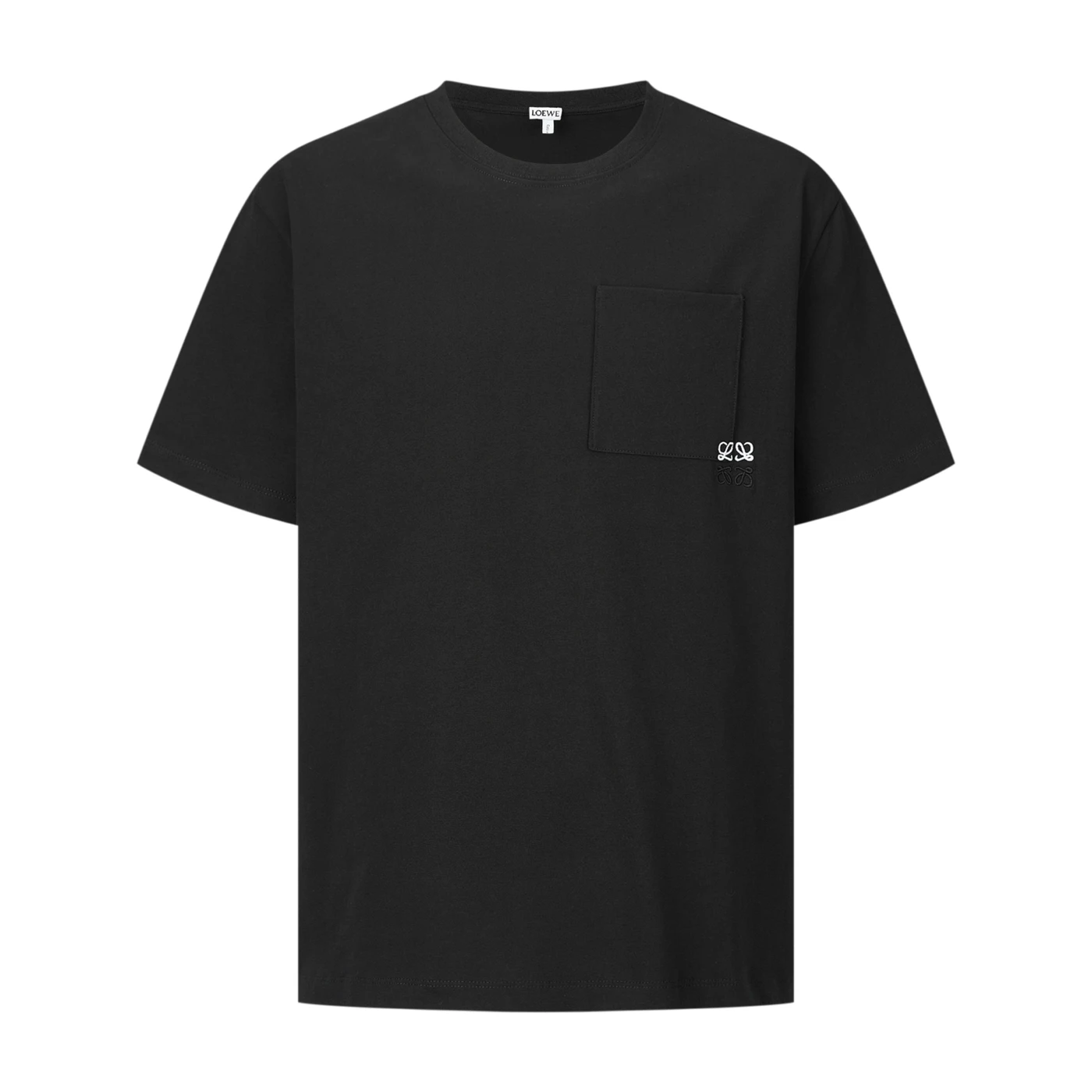 LOEWE Pocket Embroidery Logo Short Sleeve T-Shirt