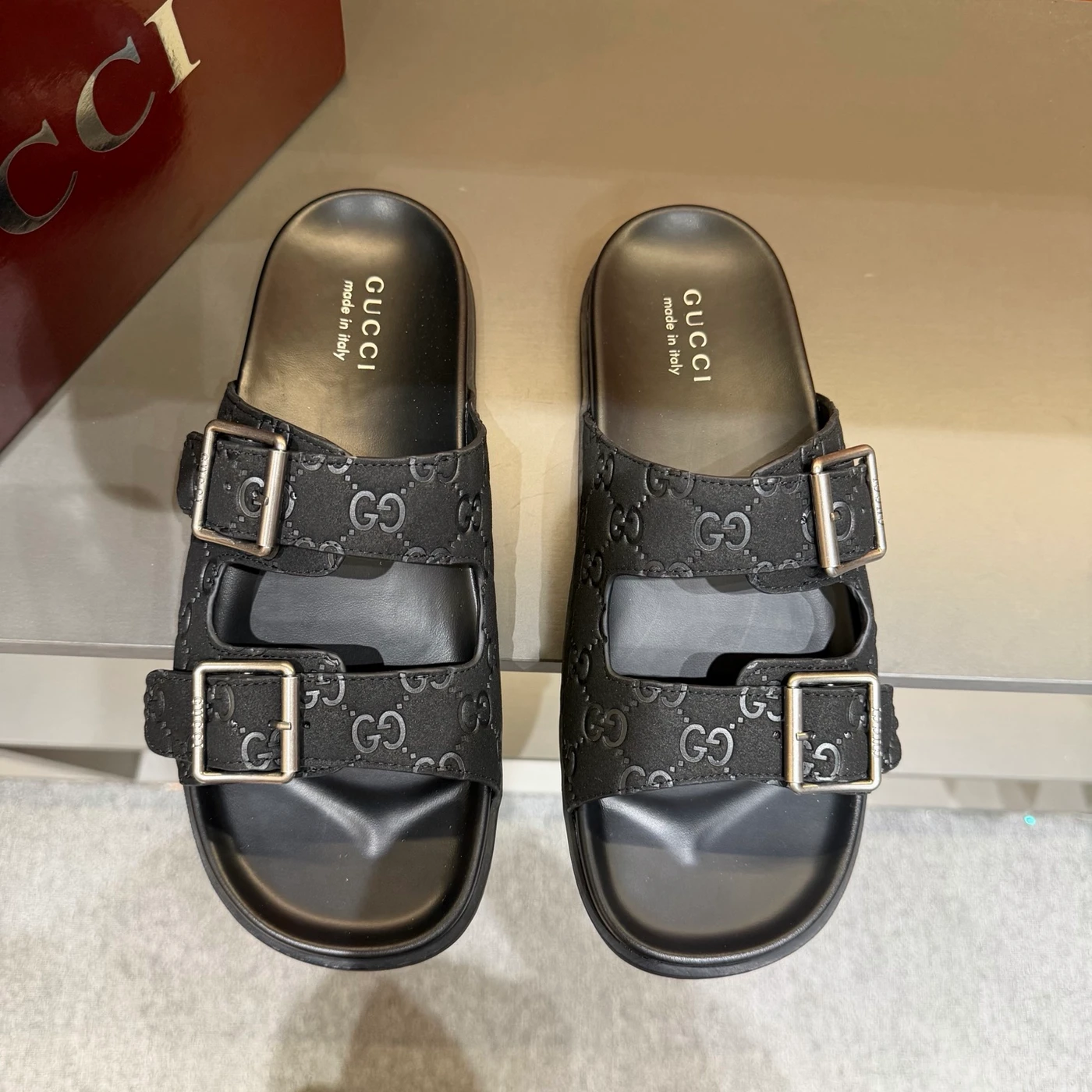 GG Luxury Men's Summer Sandals Classic Monogram Series
